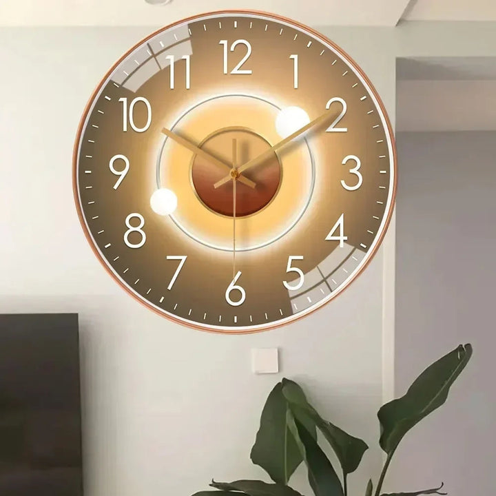 Woondecoratie: Stille digitale wandklok met strak design en eenvoudige installatie. Heldere cijfers.