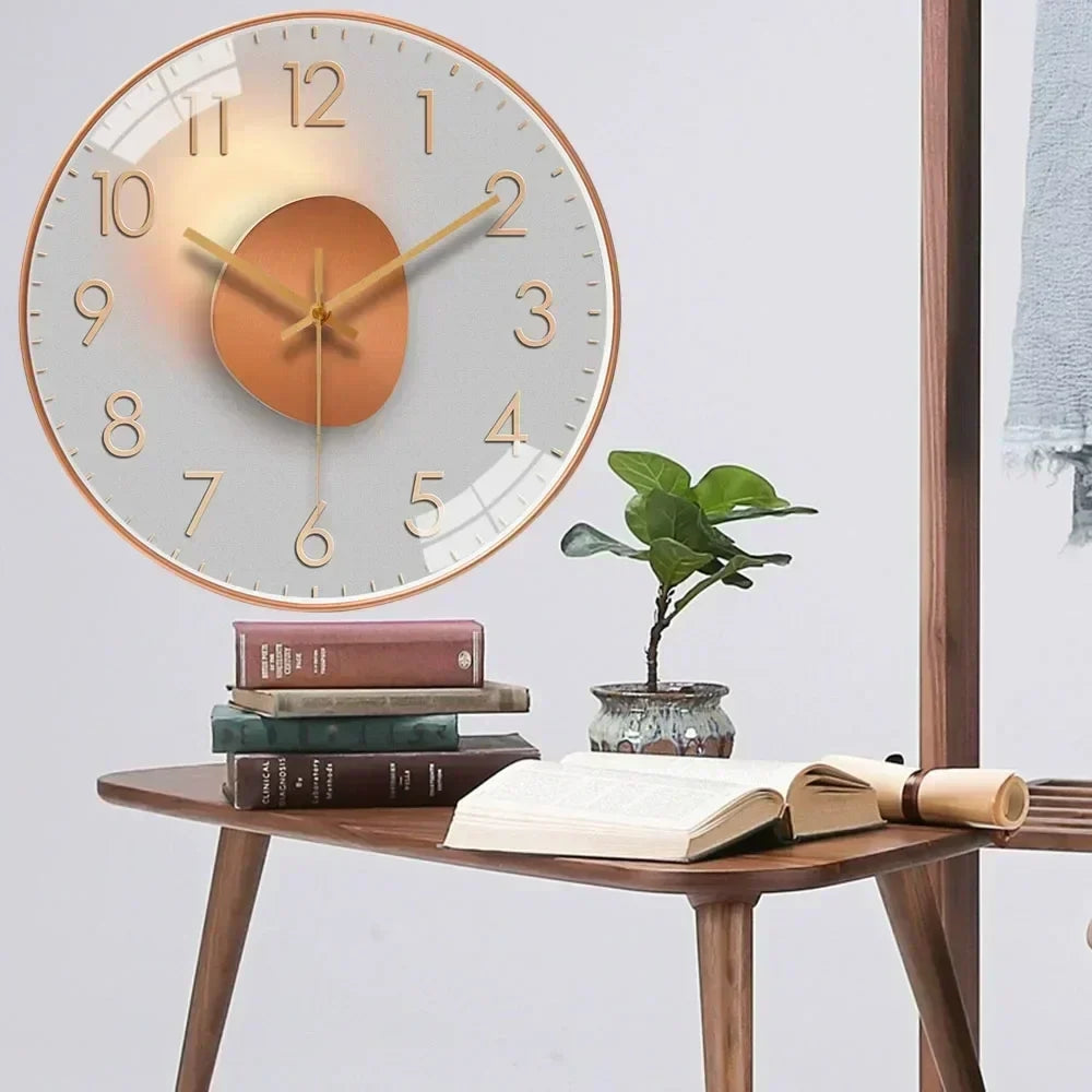 Moderne digitale klok voor aan de muur, helder display voor duidelijke tijdweergave, geen geluid.