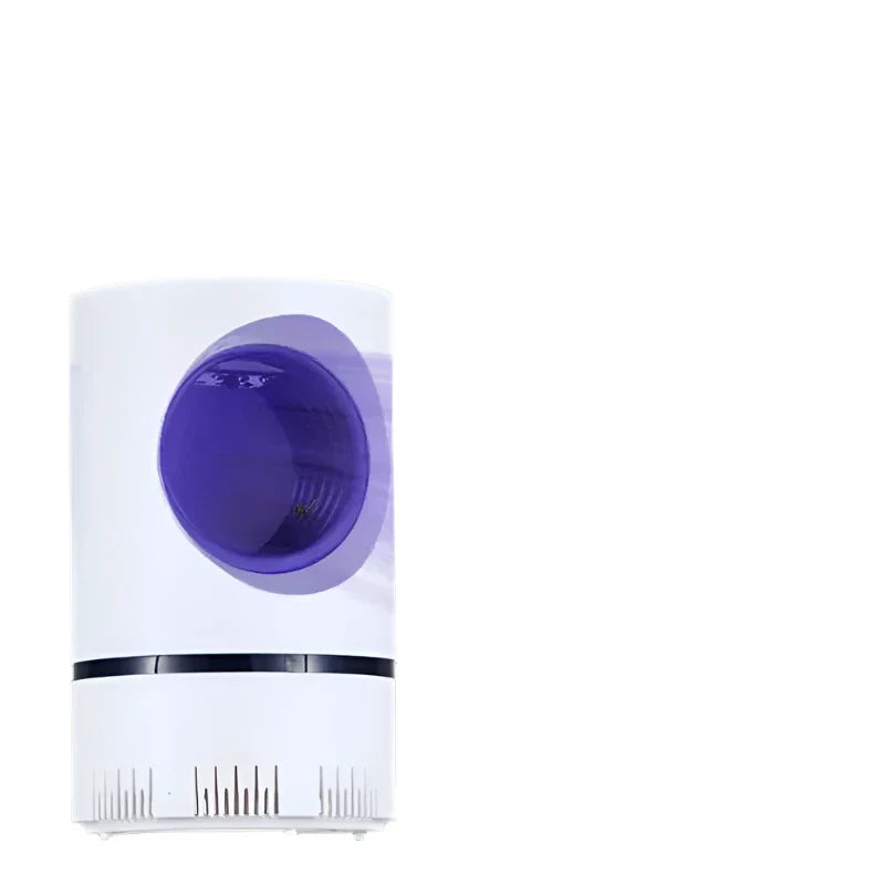 Mosqura USB insectenval in slaapkamer, stil en veilig, ideaal voor zomerse nachten zonder muggen.