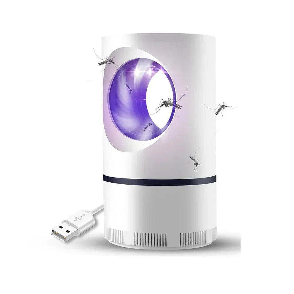 Stille en veilige Mosqura muggenval, USB-aangedreven, effectieve oplossing tegen zomerse insectenoverlast.