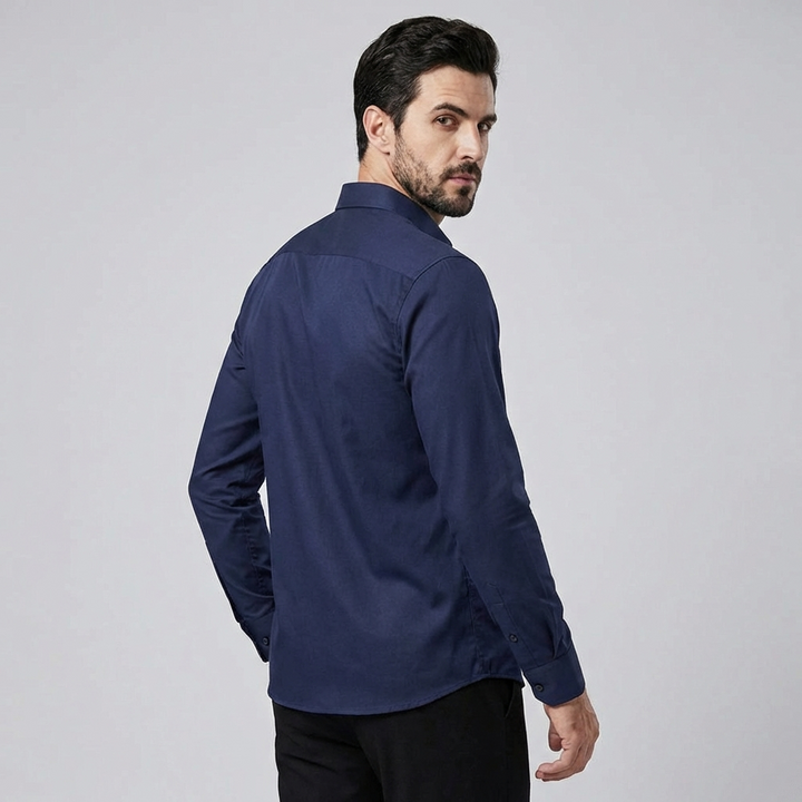 Comfortabel heren overhemd met slimfit pasvorm, strijkvrij en fris voor elke gelegenheid.