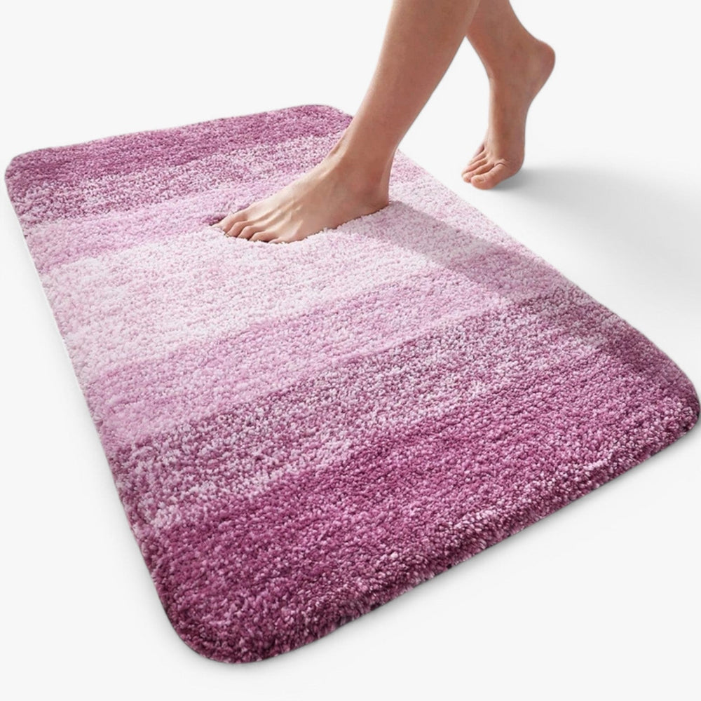 Zachte microvezel badmat textuur, sneldrogend en comfortabel, ideaal voor de badkamer vloer.