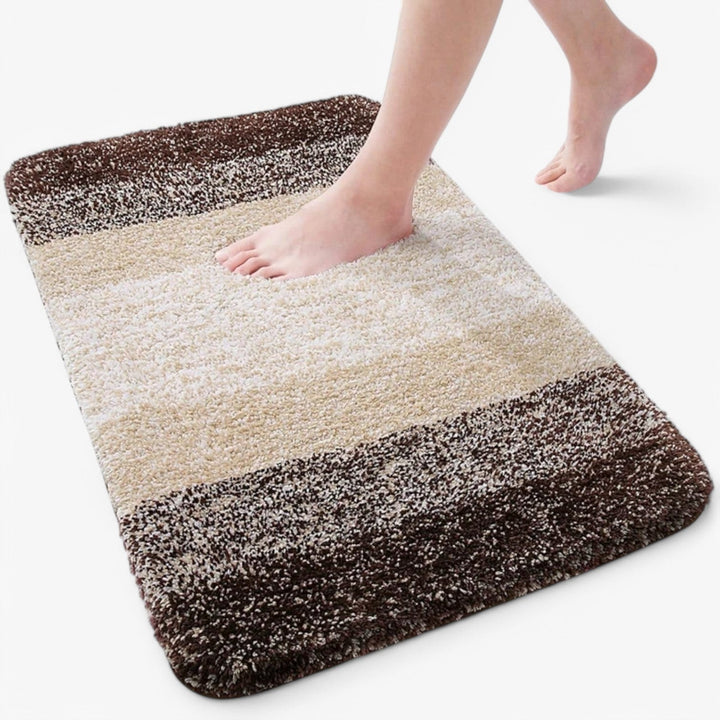 Detail van de antislip onderkant van de badmat, voor maximale veiligheid en vloerbescherming.