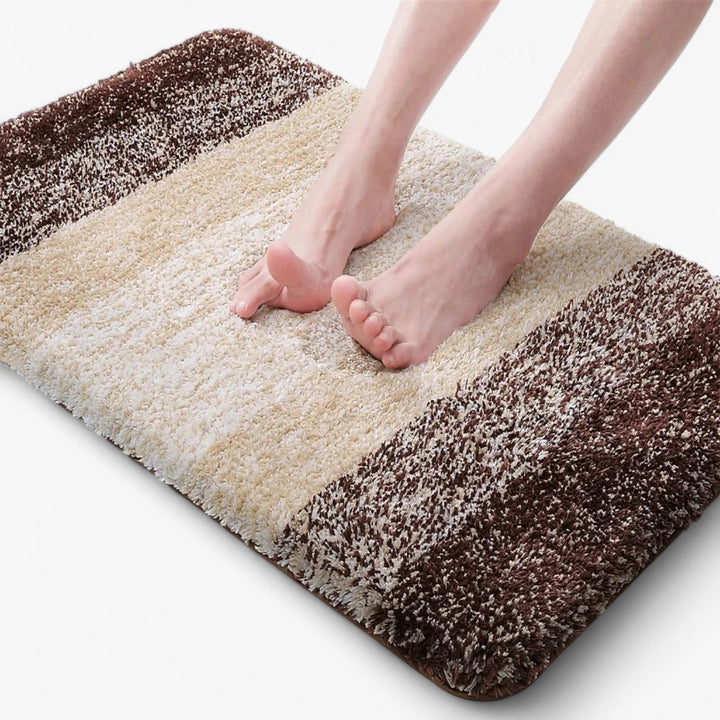 Veilige badmat met antislip functie, voorkomt uitglijden in de badkamer en zorgt voor droge voeten.