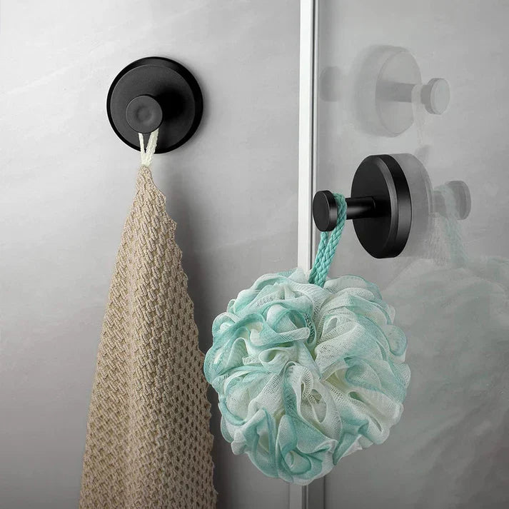 Sterke zuignap handdoekhaken, ideaal voor badkamer en keuken, zonder boren te plaatsen en herbruikbaar.