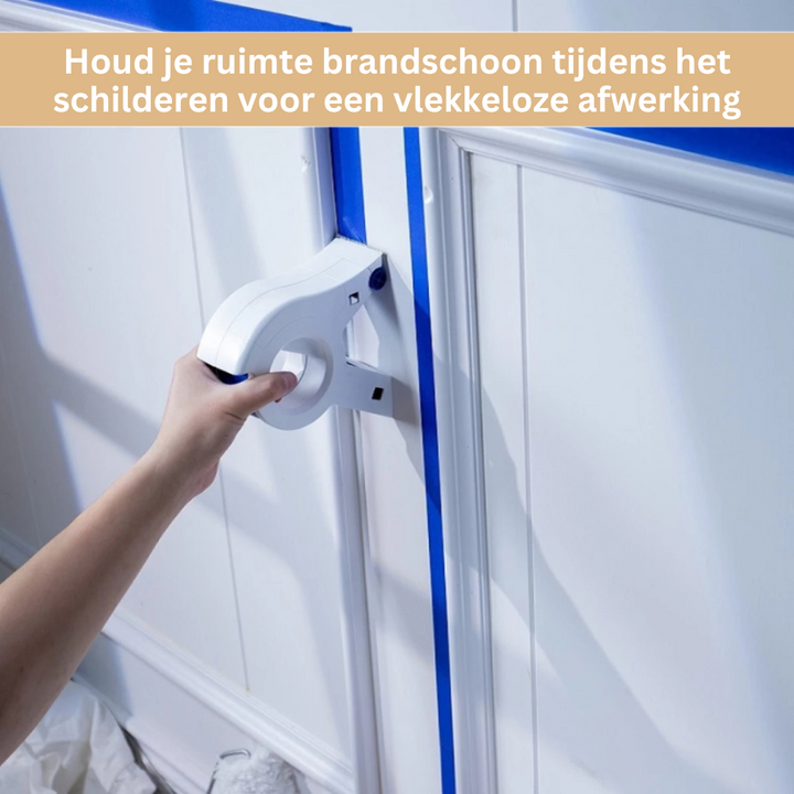 SwiftTape precisie afplaktape applicator voor strakke lijnen bij schilderen, doe-het-zelf projecten.