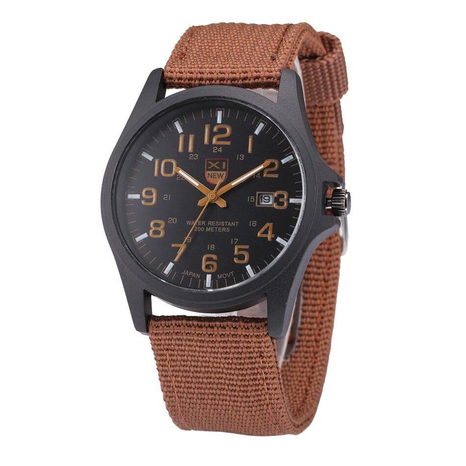 Comfortabele en duurzame siliconen band van het sportieve tactisch herenhorloge AvontuurTijd voor heren.