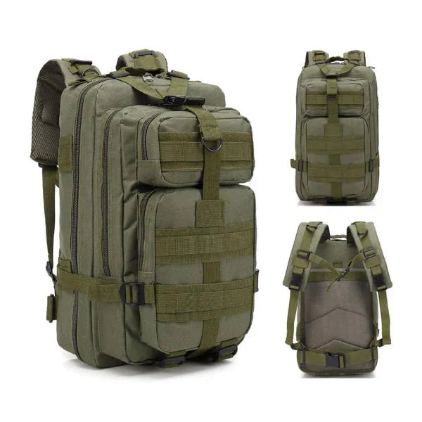 Tactische 20L rugzak met noodpakket voor crisisvoorbereiding en survival. Ideaal voor preppers en noodgevallen.