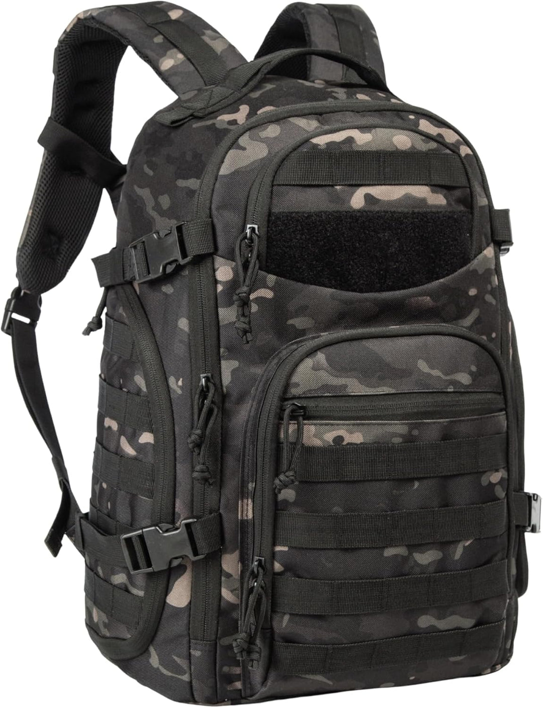 Tactische rugzak 35L, robuust voor avontuur, wandelen & reizen, met laptopvak.