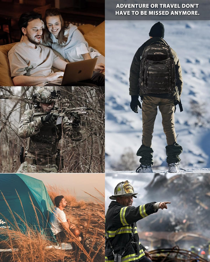 Stijlvolle 35L tactische dagrugzak met laptopvak, perfect voor woon-werkverkeer & school.