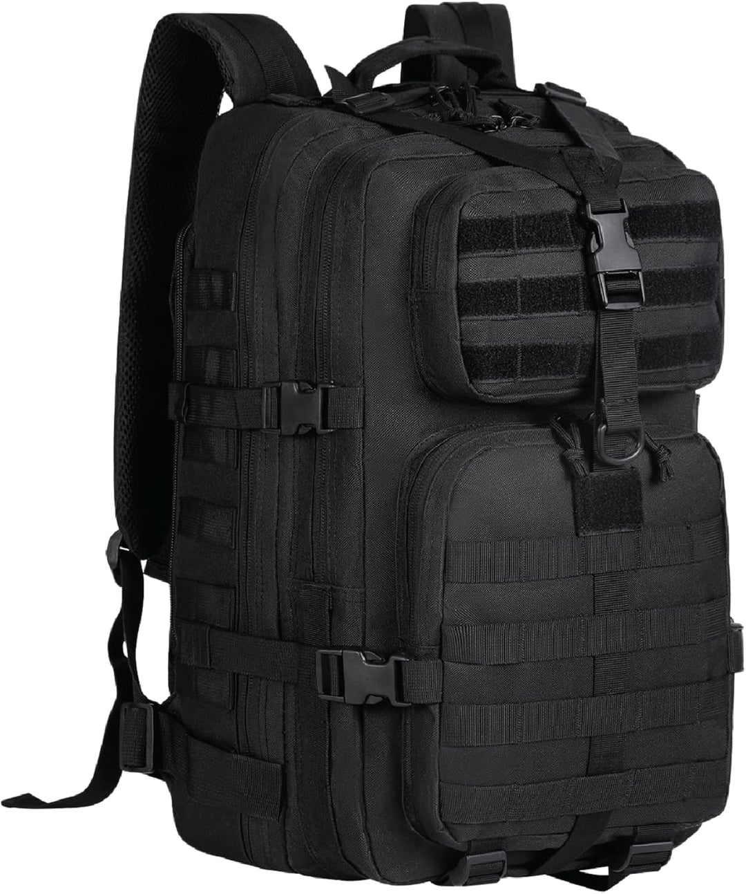 Ergonomische achterkant van 35L tactische rugzak met ademende padding & verstelbare schouderbanden.
