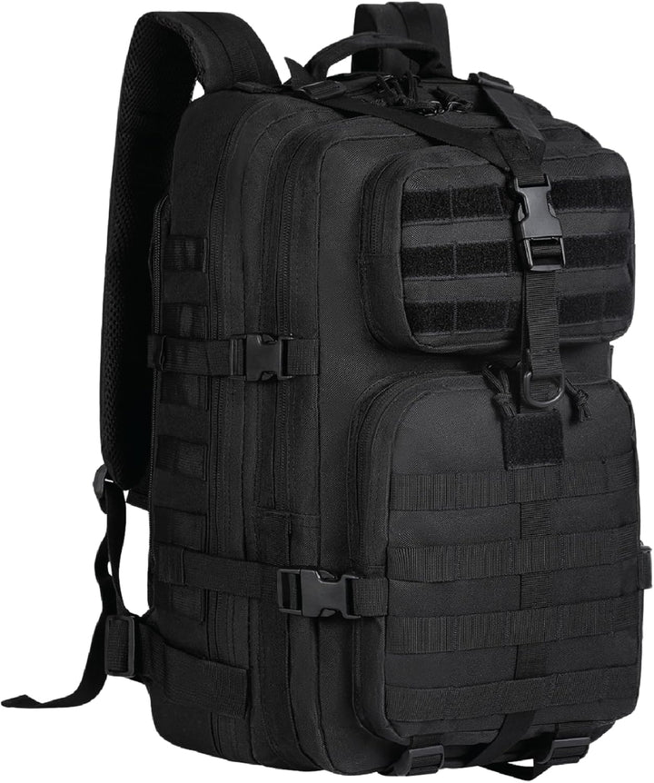 Ergonomische achterkant van 35L tactische rugzak met ademende padding & verstelbare schouderbanden.