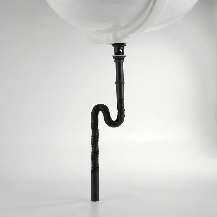 Nieuwe pop-up afvoer voor wastafel, flexibel, met telescopische buis en ingebouwde geurstop functie.