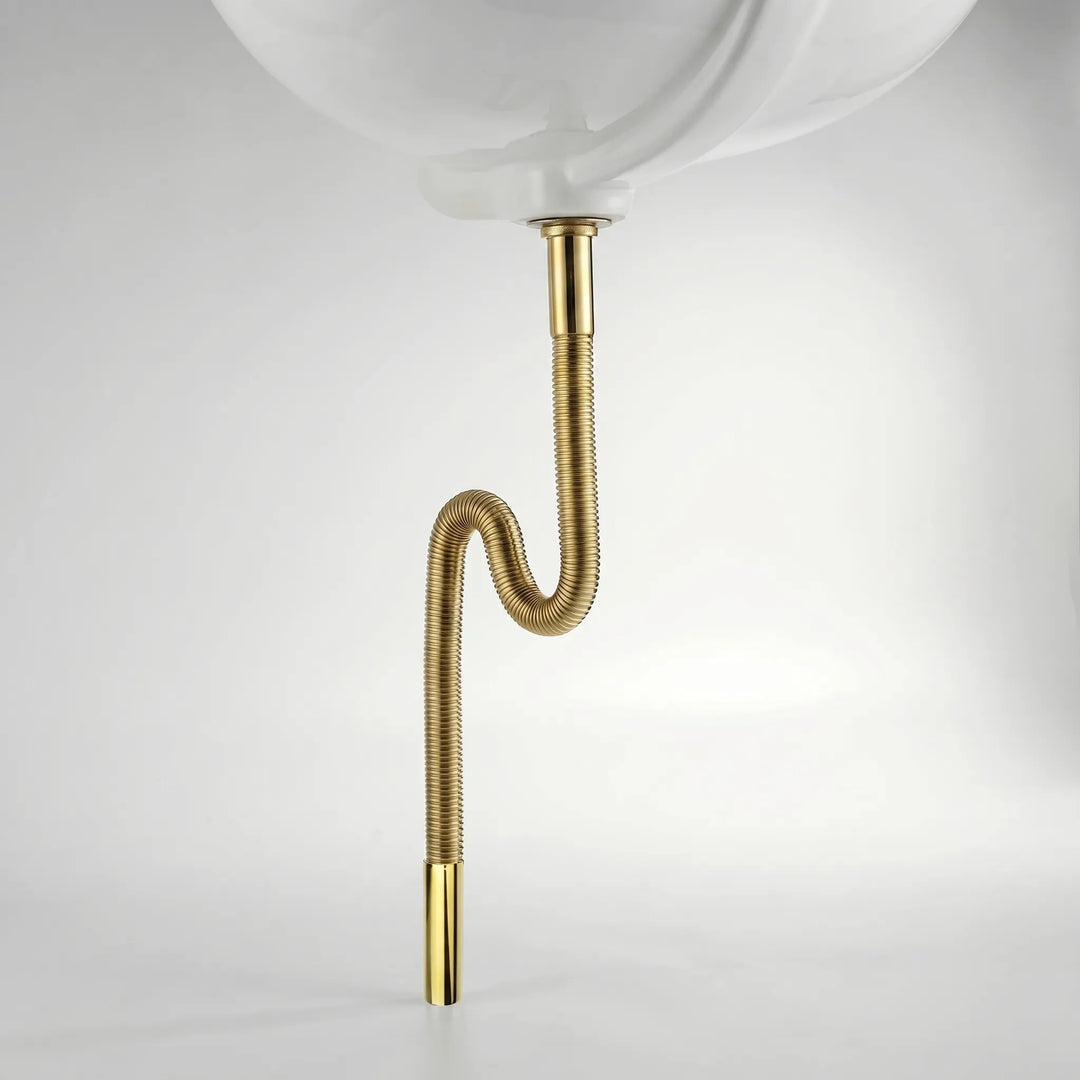 Functionele pop-up afvoer voor wastafel, flexibel telescopisch systeem, voor badkamer en keuken.