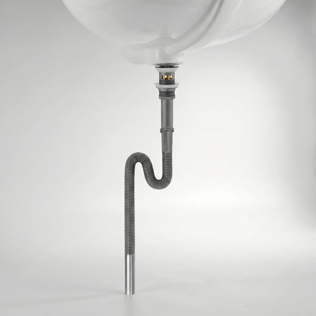 Stijlvolle en flexibele pop-up afvoer set, telescopisch verstelbaar voor perfecte pasvorm.