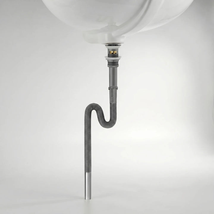 Stijlvolle en flexibele pop-up afvoer set, telescopisch verstelbaar voor perfecte pasvorm.