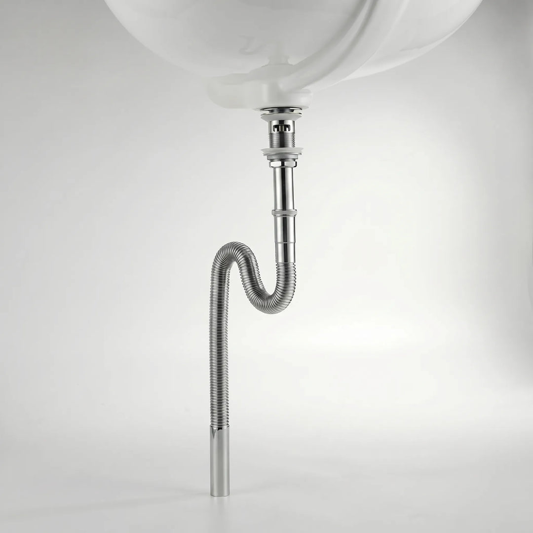 Hoogwaardige messing pop-up afvoer set, flexibel en telescopisch design voor elke badkamer of keuken.