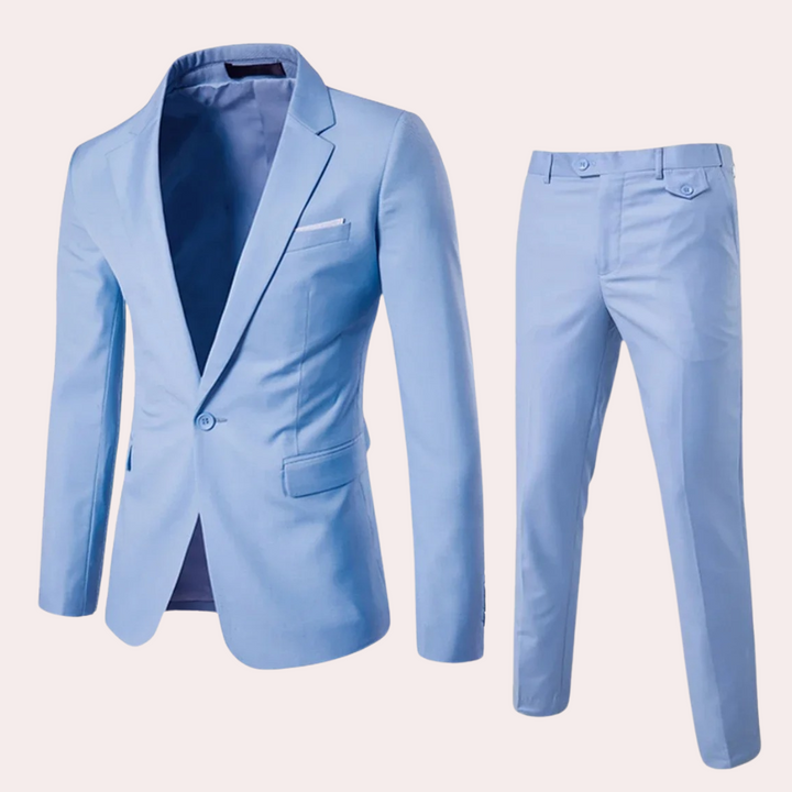 Stijlvol Thomas herenpak voor de moderne man. Chique herenmode die formeel en zakelijk is, maar toch comfortabel.