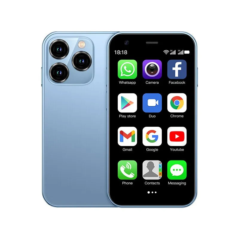 TinyTech kindersmartphone roze, speciaal ontworpen voor veilig leren en spelen, met ouderlijk toezicht.
