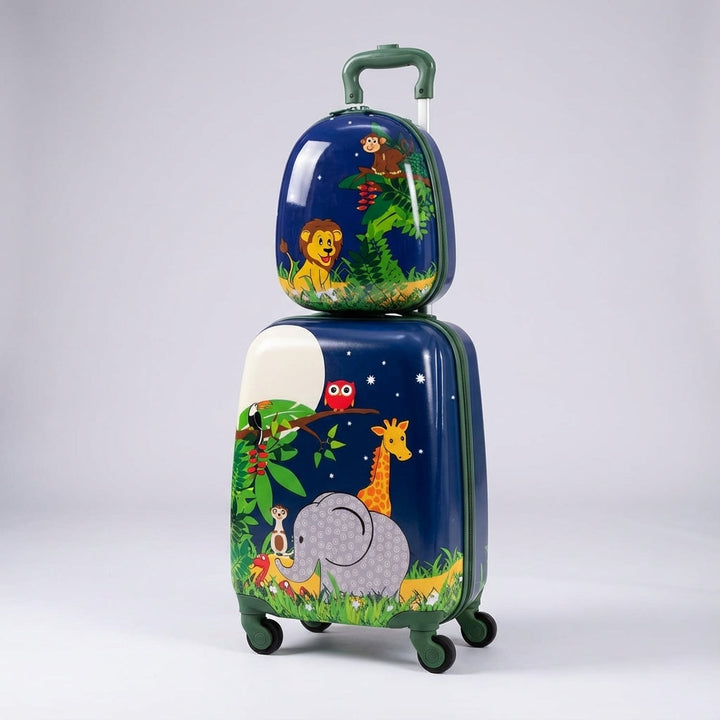 Lichtgewicht kinder trolley en bijpassende rugzak set. Handige TinyTrek reisset voor comfortabele kinderreizen.