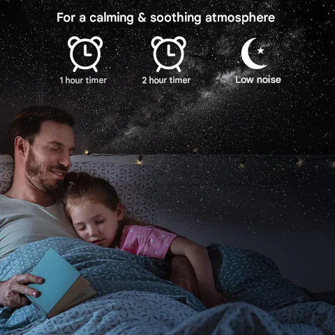 Veelzijdige 13-in-1 sterrenhemel en galaxy projector voor sfeervolle ontspanning en unieke lichteffecten.