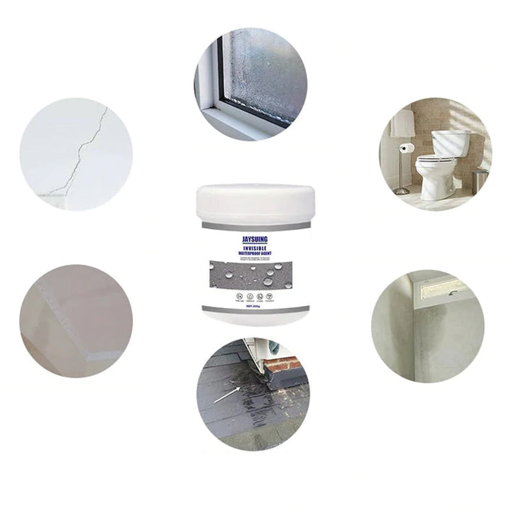 Vochtige muur vs. droog, beschermd oppervlak na aanbrengen transparante waterdichte coating.