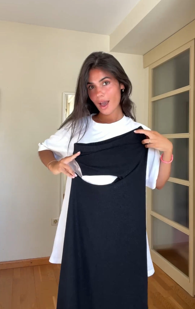Stijlvolle dames bandeau zomerjurk, met stretch en mouwloos design. Comfortabele trendy kleding voor de zomer.