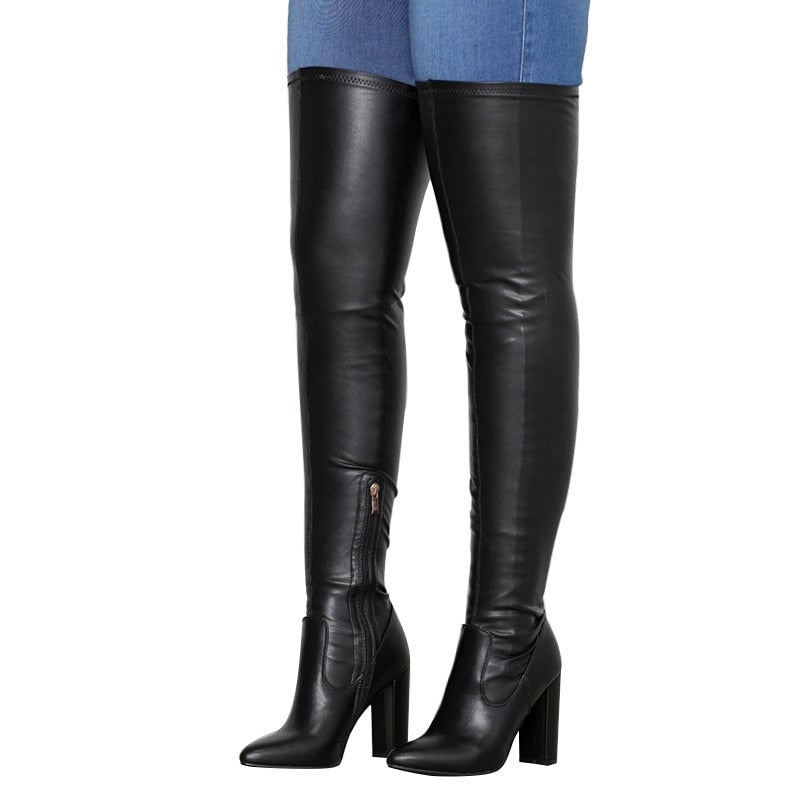 Comfortabele dames overknee laarzen, trendy voor elke outfit. Ideaal voor mode en winter.