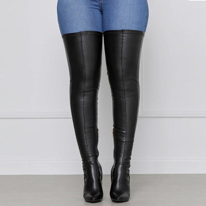 Elegante ShellysBoots overknee laarzen voor dames. Stijlvolle lange laarzen voor de winter.