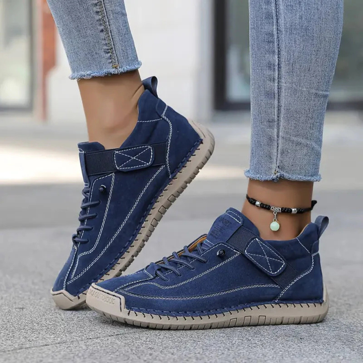 Beige comfortabele dames sneakers, stijlvol en veelzijdig voor elke dag; perfecte dagelijkse schoenen.