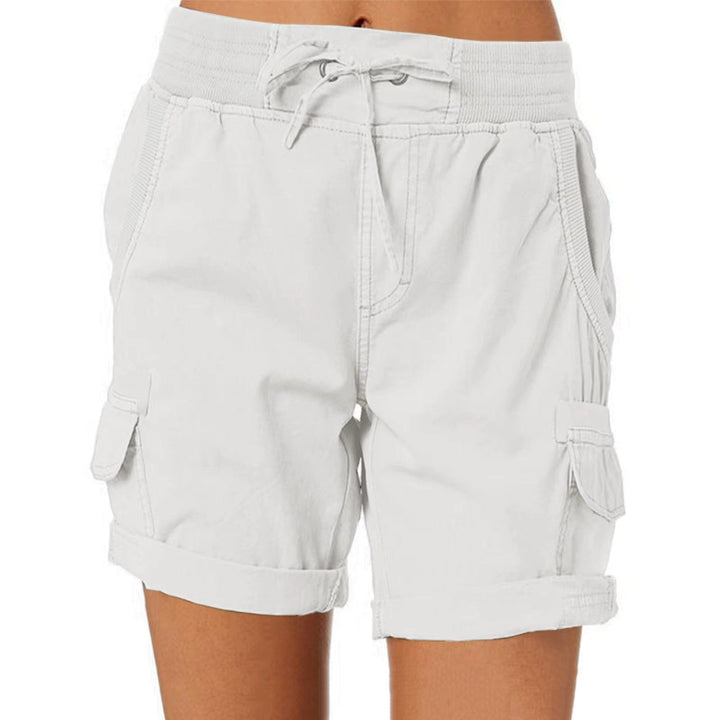 Comfortabele dames shorts met lage taille, trendy zomershorts die perfect zijn voor strand en ontspanning.