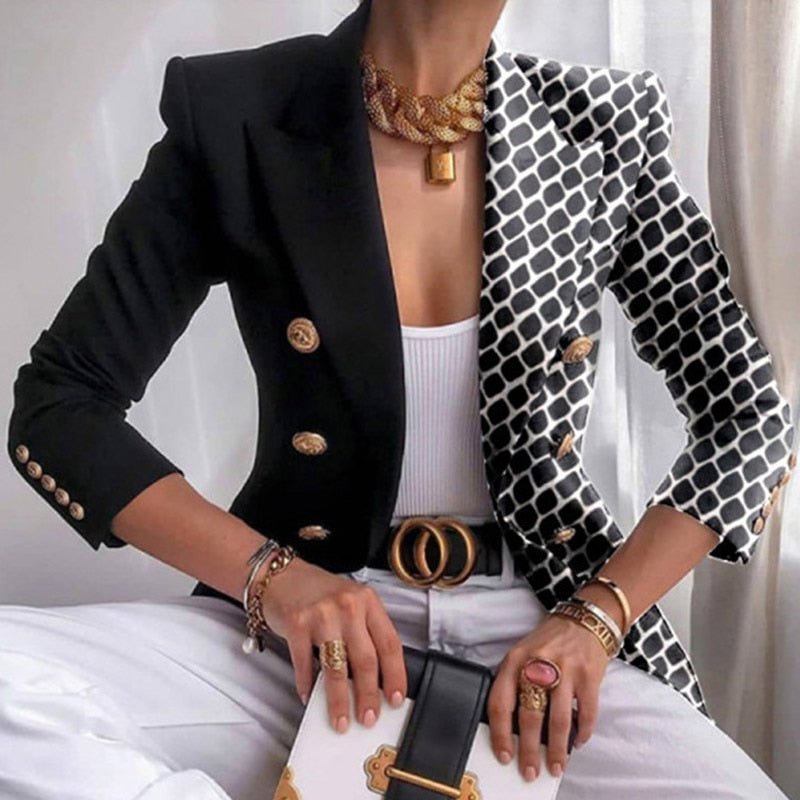 Trendy HarrietsJacket dames blazer jasje, veelzijdig voor casual en elegante looks. Perfect voor voorjaar/najaar.