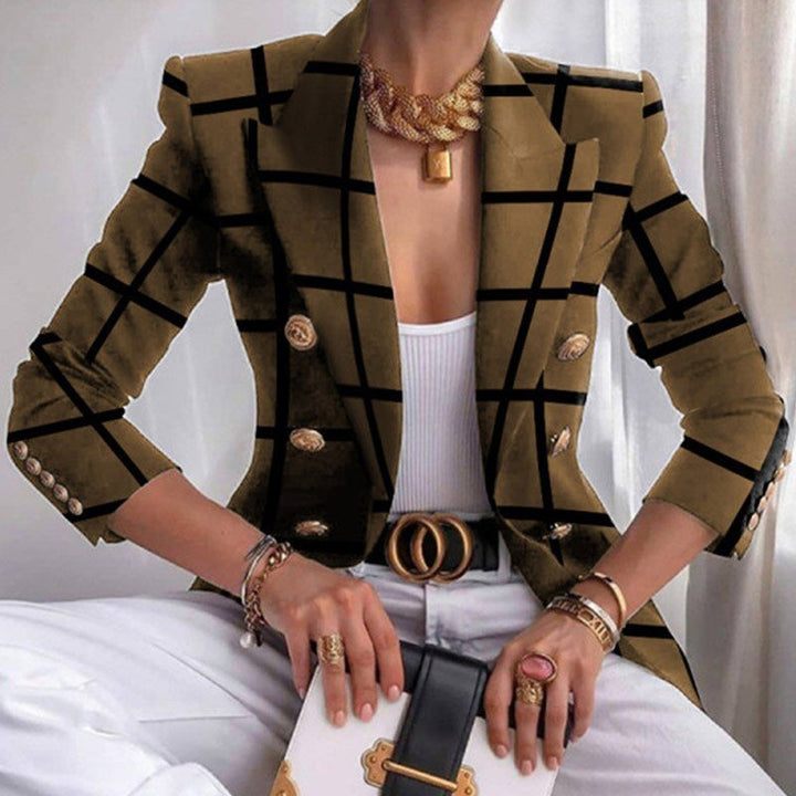 Veelzijdig dames blazer jasje, combineert elegantie met een casual stijl. Ideaal als overgangsjas.