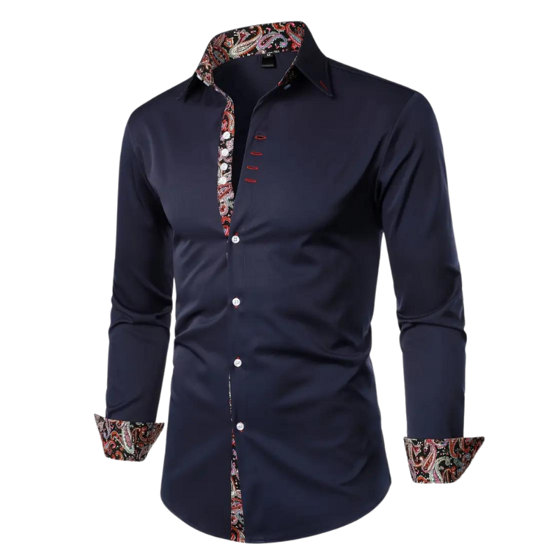 Formeel herenoverhemd met slim fit, perfect voor speciale gelegenheden, bruiloften en gala's.