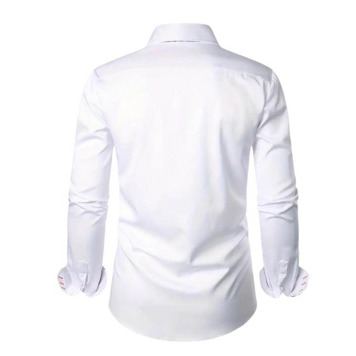 Comfortabel trendy herenoverhemd, slim fit, perfect voor een avondje uit of feestelijke bijeenkomsten.