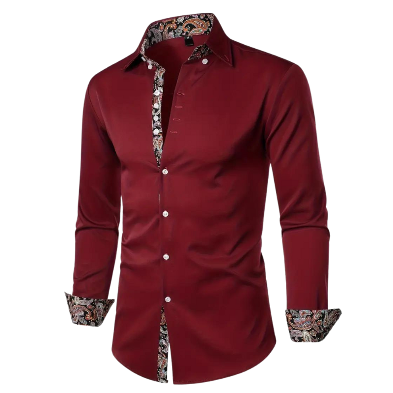 Casual chic herenoverhemd, slim fit, geschikt voor zowel formele als informele bijeenkomsten.