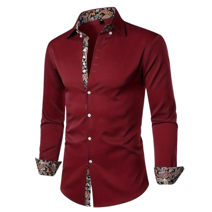 Casual chic herenoverhemd, slim fit, geschikt voor zowel formele als informele bijeenkomsten.