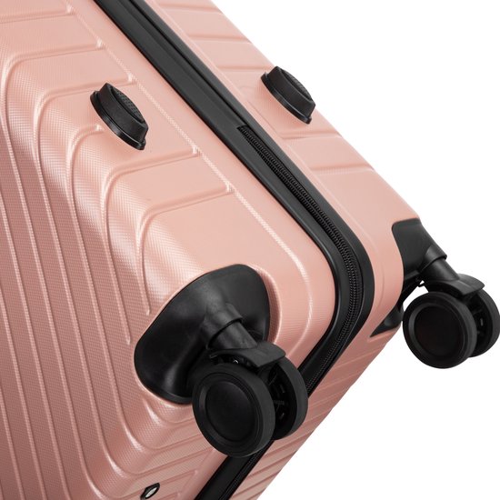2-delige reisbagage set met geïntegreerd TSA slot en multidirectionele 360° zwenkwielen voor comfortabel transport.