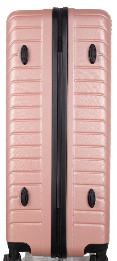 Functionele hardcase koffer Santorini met ruim interieur, 360° wielen en betrouwbaar TSA slot. Klaar voor vakantie.