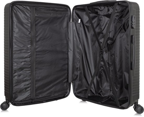 Compacte 2-delige hardcase kofferset Santorini, perfect opgeborgen voor volgende reis, met TSA slot en 360° wielen.
