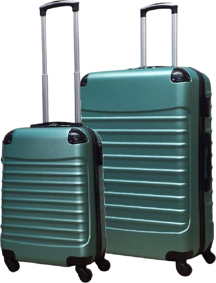 Duurzame hardcase reiskoffers Napoli set, perfect voor vakanties en lange reizen met stevige wielen.