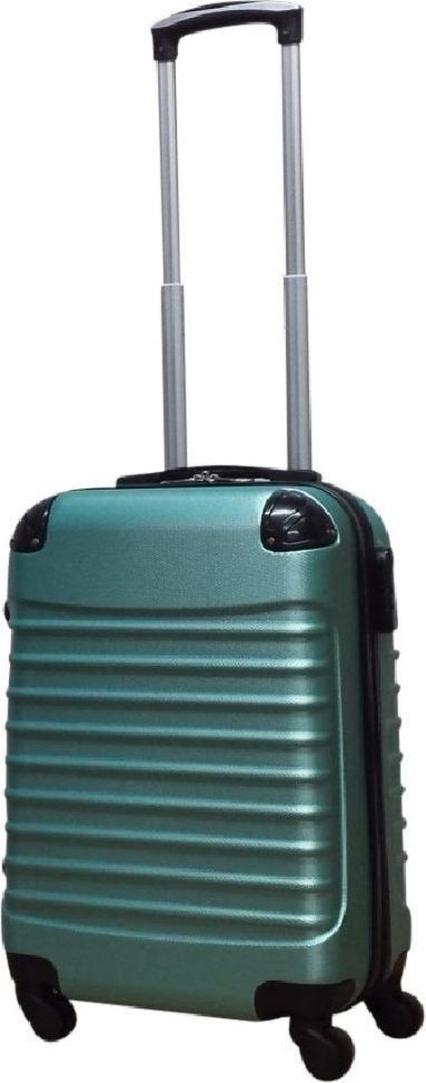 Hoogwaardige hardcase kofferset voor reizen, voorzien van multidirectionele wielen en veilig combinatieslot.