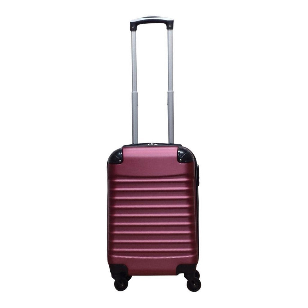 Praktische tweedelige reiskoffer set: een grote en kleine harde koffer voor al uw bagage. Geschikt voor weekend of vakantie.