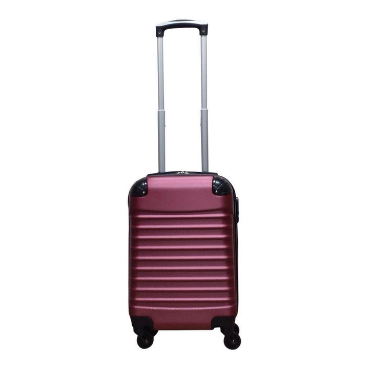 Praktische tweedelige reiskoffer set: een grote en kleine harde koffer voor al uw bagage. Geschikt voor weekend of vakantie.