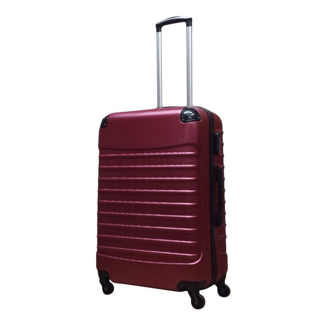 Complete zwarte ABS kofferset met 2 harde koffers en 4 wielen, perfect voor uw vakantie, zakenreis of weekendje weg.