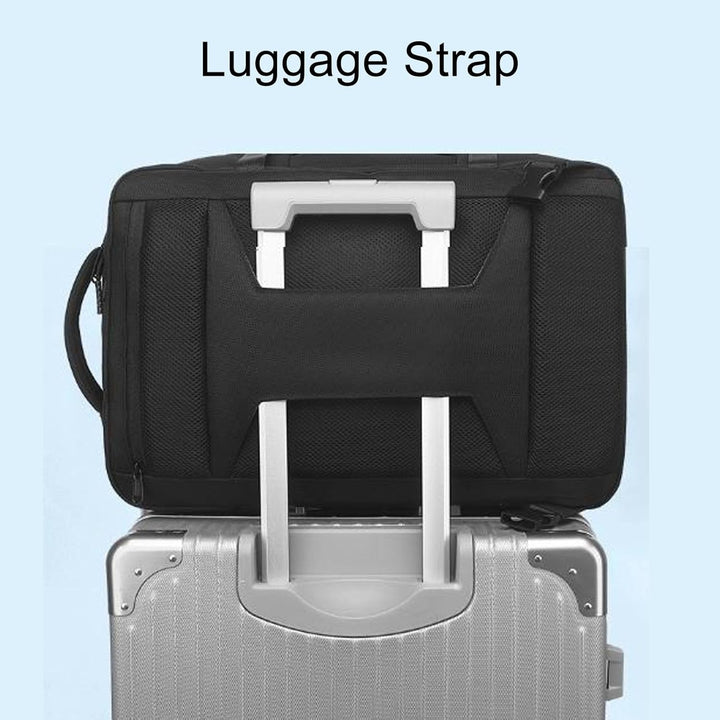 Compacte vacuüm compressierugzak met pomp voor extra pakruimte, ideaal voor lange en korte reizen.