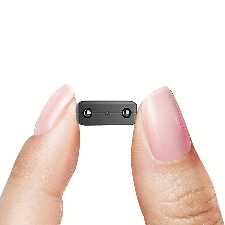 Ultra-compacte Full HD mini beveiligingscamera met nachtzicht voor discrete thuisbewaking.