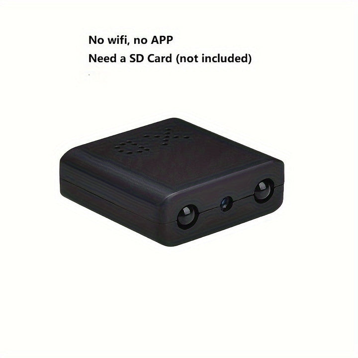Draadloze mini camera met helder nachtzicht; essentiële beveiliging voor elke ruimte, dag en nacht.
