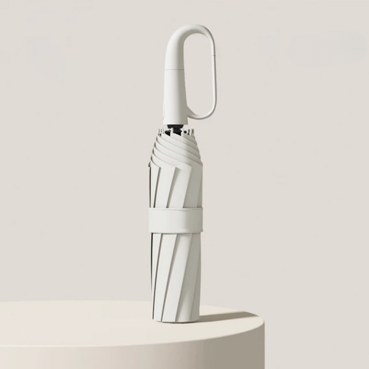 "Ultra windbestendige paraplu voor zware wind, reflecterend design, zwarte kleur met verstevigde structuur en waterafstotend"
