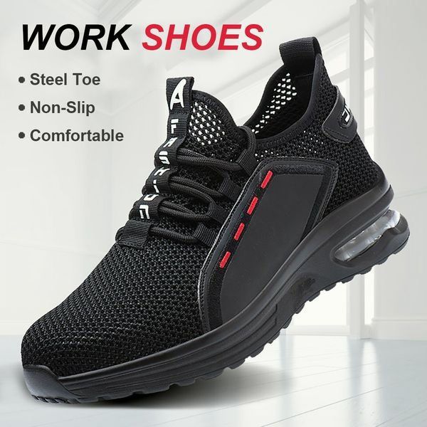 Unisex SteelFlex One werkschoenen met stalen neus en kevlar zool, ideaal voor bouw en magazijn.